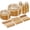 Gold Glitter 50 Guests, variant on 300 Piece Gold Glitter Disposable Plates for 50 Guests, Plastic Plates for Party, Wedding, Dinnerware Set of 50 Dinner Plates, 50 Salad Plates, 50 Spoons, 50 Forks, 50 Knives, 50 Cups