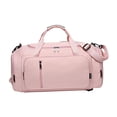thumbnail image 2 of Bolsa de viaje de lona para llevar en el bolso para hombres y mujeres con correa ajustable y carrito Rosa, 2 of 9