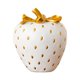 thumbnail image 1 of Figura de fruta de fresa Estatua de fresa Decoración Manualidades Regalo realista Creativo Oro blanco, 1 of 9