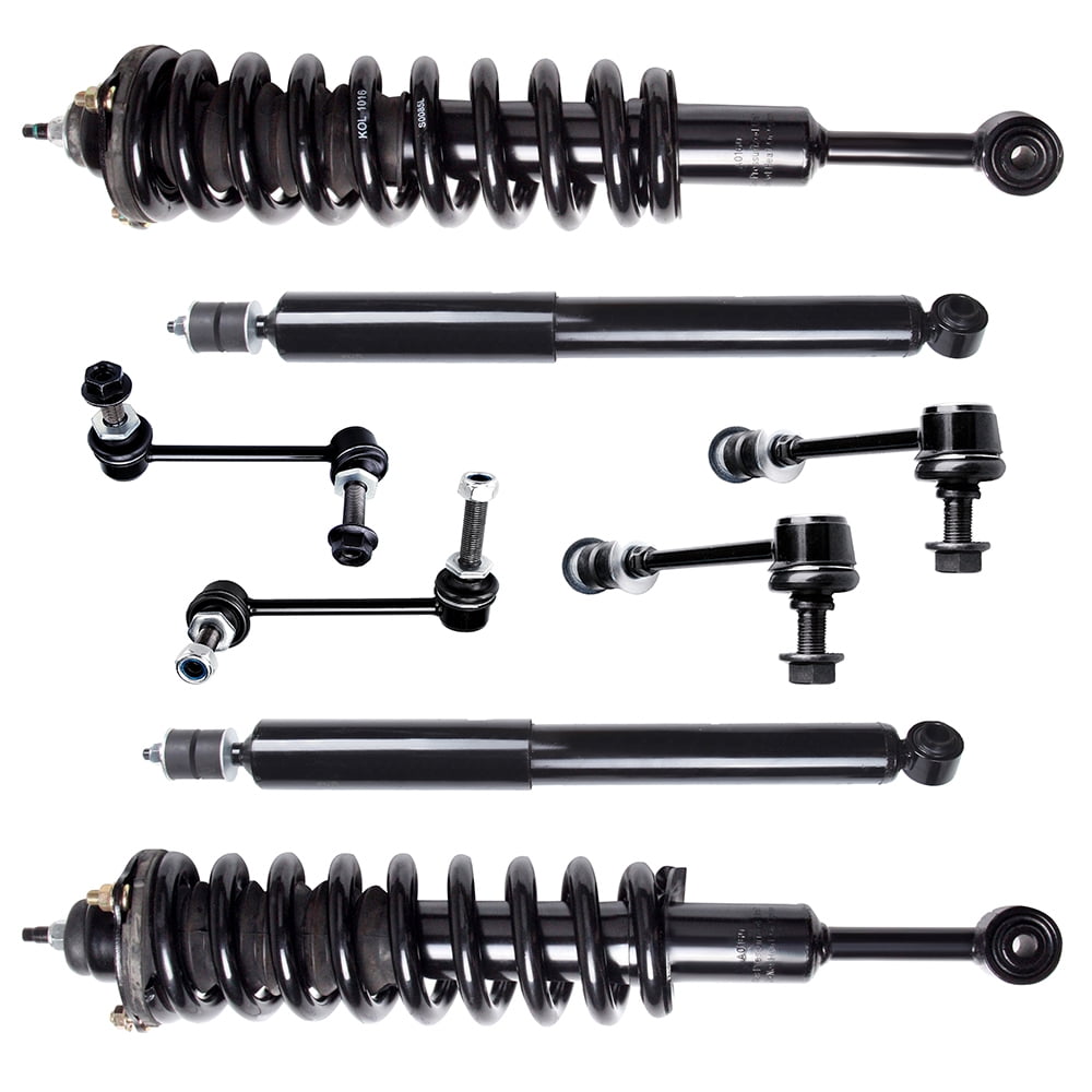 CCIYU Complete Suspension Kit Fits 03 04 05 06 07 08 09 10 11 12 13 14 15 16 for Toyota 4RunnerIncludes Strut Spring Assembly, Rear Shock Absorber, Stabilizer Bar Link