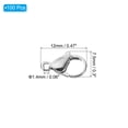 thumbnail image 2 of Uxcell 12x7.5mm Lobster Clasp, 100Pcs 304 Stainless Steel Lobster Claws Connector,Silver, 2 of 6