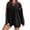#02 Black 【Love the fit? Pick your favorite shades.】, variant on Women's Oversized Sweatshirt Pullover Hoodie Long Sleeve Crewneck Side Zipper Detail Solid Color Soft Fleece Casual Loungewear Cozy Streetwear Travel Perfect Fashion Forward Statement Piece Ideal