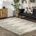 thumbnail image 2 of nuLOOM Bria Moroccan Shag Rug, 4' x 6', Off White, 2 of 10