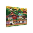 thumbnail image 2 of Trademark Fine Art 'Sunrise Colorful Country Quilt Village' Canvas Art by Cheryl Bartley, 2 of 3