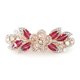 thumbnail image 1 of 4 Uds. De gemas brillantes de lujo con purpurina, cristal decorativo coreano, flor de diamantes de imitación, pasadores franceses de Metal fuerte a presión, 1 of 5