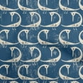 thumbnail image 1 of oneOone Georgette Viscose Navy Blue Fabric Abstract Bird Dress Material Fabric Print Fabric By The Yard 42 Inch Wide-4Y, 1 of 6