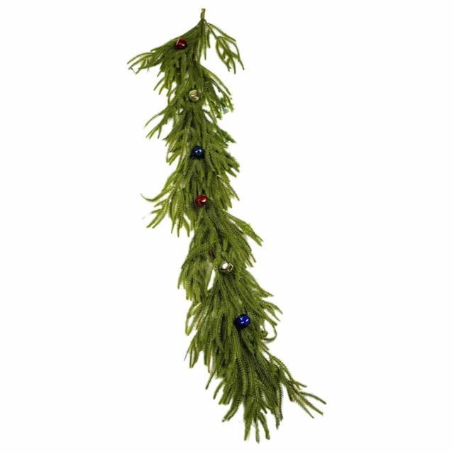¡Rebaja! Guirnalda navideña Lssam de pino, guirnalda de pino invernal, guirnalda navideña artificial, guirnalda natural, guirnalda realista para mesas navideñas y decoración de chimeneas.
