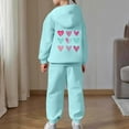 thumbnail image 6 of WMQPNNS Girls Boys 2 Piece Outfits Sweatsuit Pullover Hoodie and Sweatpants Casual Pants Set Kids Tracksuit with Pockets(Size 2-3 Years, Mint Green), 6 of 7