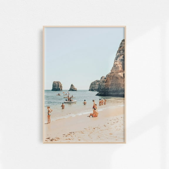 Italy Beach Print Slim Aarons Style Amalfi Photography Living Room Decor Beach Coastal Printable Art Wall Art, Modern Wall Decor, 8x12 UNFRAMED