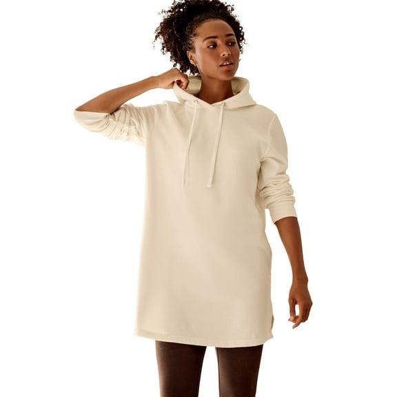 Ellos Plus Size Hooded Sweatshirt Tunic
