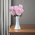 thumbnail image 1 of A Bouquet of 7 Pink Princess Roses,7 Head Rose Artificial Flower Decoration Flower Handle Bouquet Living Room Table Decoration Plastic Flower Decoration, 1 of 7