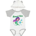 thumbnail image 3 of Inktastic Mermaid Vibes- cute mermaid with green tail Girls Baby Bodysuit, 3 of 5