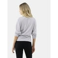 thumbnail image 4 of No Boundaries Women's Cotton Long Sleeve Tshirt, Sizes XS-3XL, 4 of 5