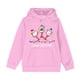 thumbnail image 3 of Sudadera con capucha para niñas y niños, sudadera de manga larga con cuello redondo y estampado de moda, jersey con bolsillo, sudadera de poliéster para niñas, 3 of 8