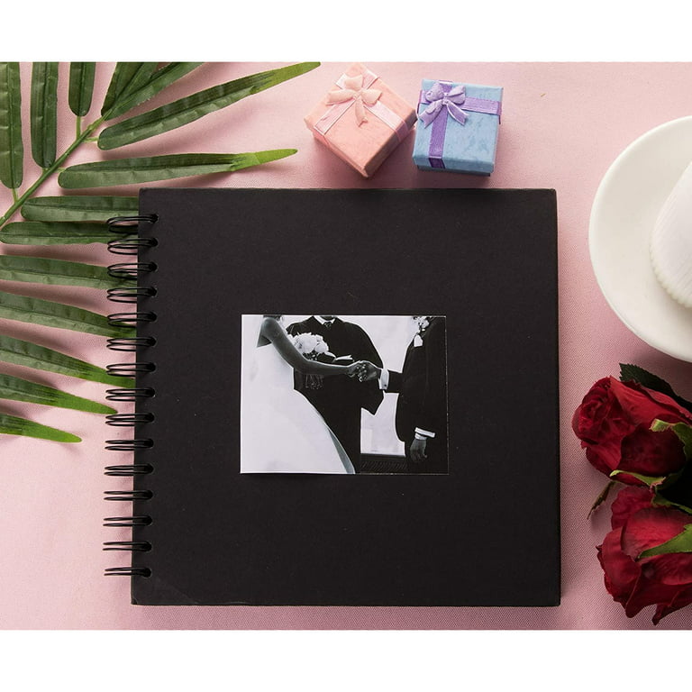 Guest Book Black Paper, Valentine Photo Album, Travel Memories Book