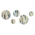 thumbnail image 3 of Designart "Modern Victorian Flourish" Floral Round Wall Art Set Of 5 - Gray Cottage Living Room Wall Metal Art Set, 3 of 6