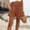 Brown, variant on Cotton Linen Shorts for Women Summer Smocked High Waisted Casual Loose Solid Athletic Beach Shorts with Pockets
