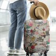 thumbnail image 3 of World Famous Scenery Elastic Luggage Cover Washable Eiffel Tower and Arc de Triomphe Travel Suitcase Cover Fit 22-24in Luggage Cover (No Luggage, Cover only), 3 of 6