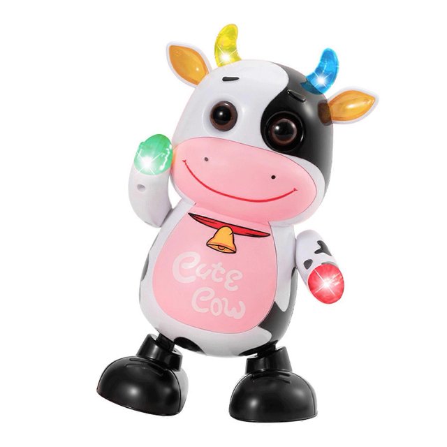 Musical Dancing Cows Toy Durable Swinging Cow Model Ornaments for Kids Families Christmas Gifts