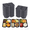 Black, variant on 20 Pack Reusable Snack Containers with Lids - Double Compartment Condiment Snack Pack Containers with 20 Forks, Microwave Safe Portion Control Containers for Meal Prep, Take-out, Party & Travel