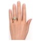 thumbnail image 2 of Conjunto nupcial JeenMata de moissanita de corte pera de 1,5 quilates - Conjunto nupcial - Anillo art déco - Anillo con halo - Anillo de racimo - Bañado en oro amarillo, 2 of 6