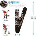 thumbnail image 2 of Correa para guitarra, Strap guitarra acústica, bajo eléctrico, guitarra eléctrica Kidam Safari leopardo, 2 of 3