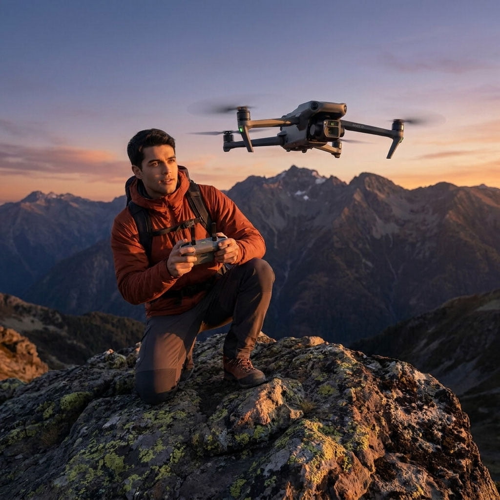 DJI Air 3S Fly More Combo Drone with RC 2 Controller, Dual Camera 4K Video Bundle, 64GB Card, Backpack and Landing Pad