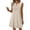 Beige, variant on Iyufng Casual Summer Short Dresses for Women Round Neck Loose Fit Sleeveless Dress