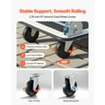 thumbnail image 3 of VEVOR Foldable Push Cart Dolly, 330 lbs Load Capacity, Folding Platform Truck with Swivel Wheels, Moving Platform Hand Truck Flatbed Cart, Space Saving Push Handle, 29 x 18.9 x 32.5 in, 3 of 9