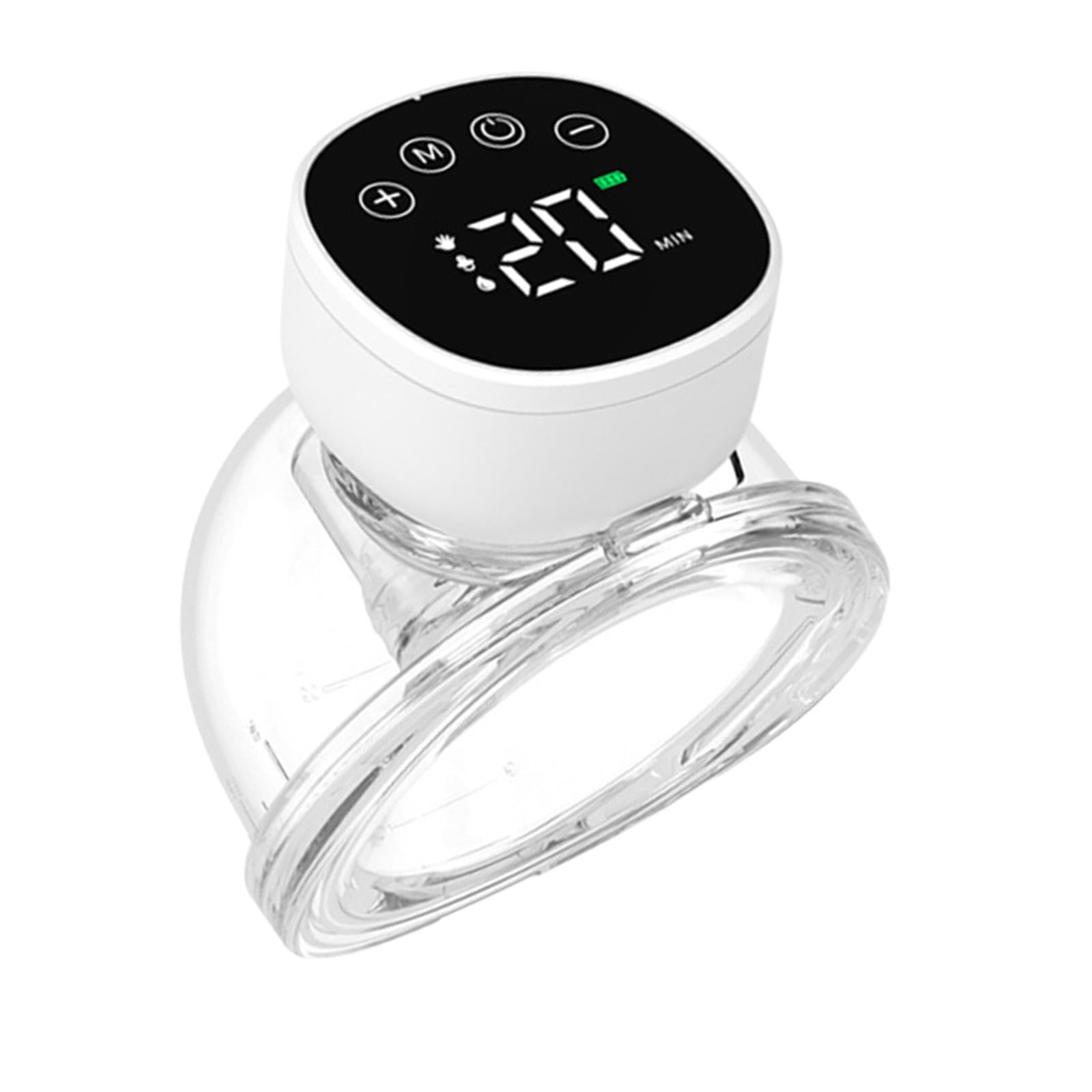 LeeQinersw Portable Milk Pump, Breastfeeding Pump, Strong Suction, Smart Display, Automatic Black 1pcs