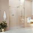 thumbnail image 2 of Eclipse 60 in. x 78 in. Fully Frameless Glass Sliding Shower Doors, 2 of 10