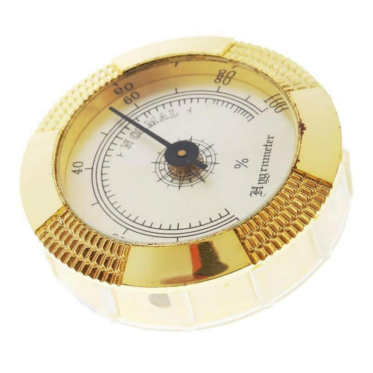 Golden Hygrometer for Humidor Facade