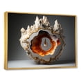 thumbnail image 2 of Designart "Radiant Orange Geode Minimalism" Stone Geode Floater Framed Wall Art Prints, 2 of 5