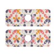 thumbnail image 7 of Yayeee Faucet Mat for Kitchen Sink 14.7" Diatomite Long Splash Guard Pad, Purple Retro Flower, 2 Pack, 7 of 7