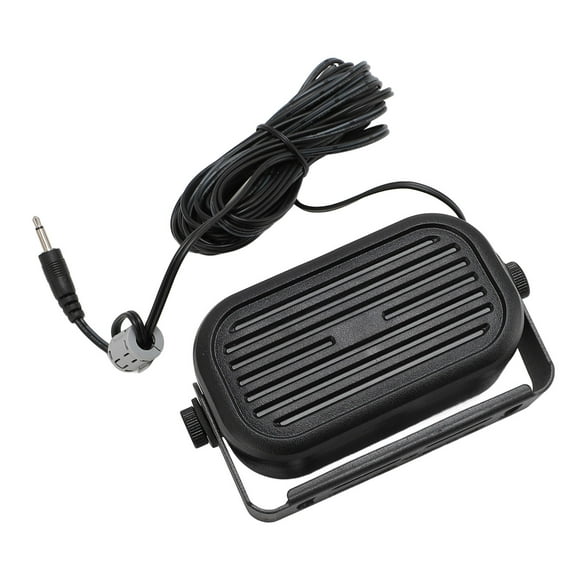 Altavoz externo de Automóvil de 3.5 mm, Mini Altavoz externo Ruidoso Estabilidad Alta Clara Con Base para Escános de Radioa de Radio de Radio CB