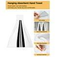 thumbnail image 4 of Wipe Bath Bathroom Dishcloths Wipe Kitchen Home Towels Hanging Absorbent Towel Hand Wipe Custom Strips White Black, 4 of 7