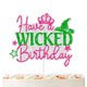 thumbnail image 1 of Decoración para tartas Pezutoi Have a Wicked Birthday, rosa y verde, 1 of 4