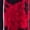 Red Stencil Foliage, variant on Catherines Women's Plus Size Cozy Velour Jacket