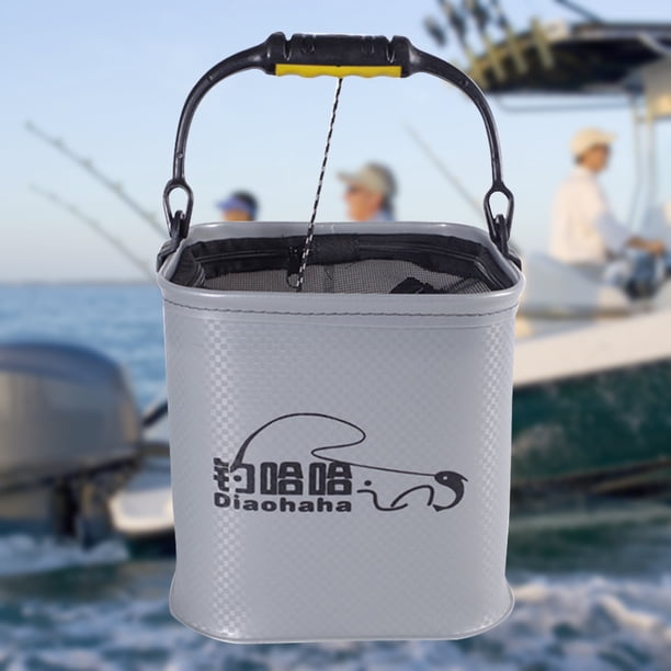 Contenedor plegable Cubo de pesca plegable portátil bolsa de almacenamiento multifuncional aparejos de 20cm y 22cm Barbie Nuevos Originales