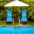 thumbnail image 4 of Costway Fauteuil Inclinable Pliant Robuste pour Patio 2 Pcs Bleu, 4 of 10