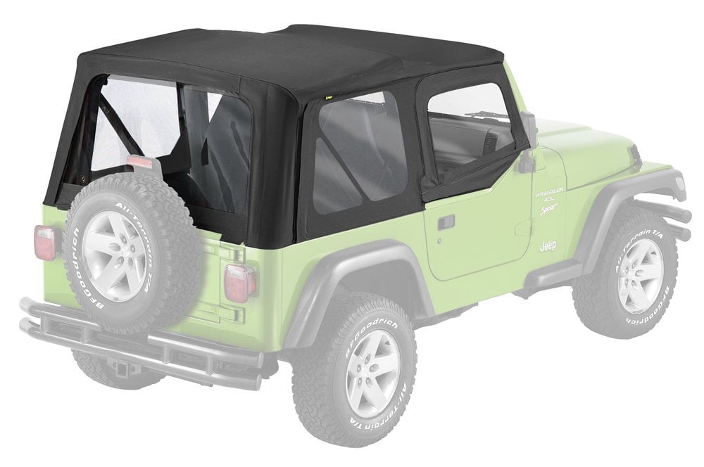 Pavement Ends 51131-35 Replay Black Diamond Soft Top with Clear Window for Jeep  Wrangler 
