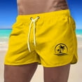 thumbnail image 2 of Mens Small Swim Trunks Solid Beach Board Shorts Lightweight Mens Bathing Suit 9 Inch Inseam Mens Swim Trunks Beach Summer Comfy Swimming Shorts for Men, 2 of 4