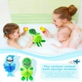 thumbnail image 5 of 2 Pcs Bath Loofahs Kids Toddler Body Loofahs Cute Cartoon Kids Loofah Kid Bath Sponges Loofah Bath Pouf Body Scrubber Mesh Loofah Sponges for Children Shower Washing Exfoliating (Animal), 5 of 5
