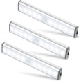 thumbnail image 1 of Luces inalámbricas de 10 LED, recargables por USB, magnéticas, con detección de movimiento, 2 modos, lámpara de armario portátil, luz de emergencia, luz nocturna para niños, paquete, 1 of 5