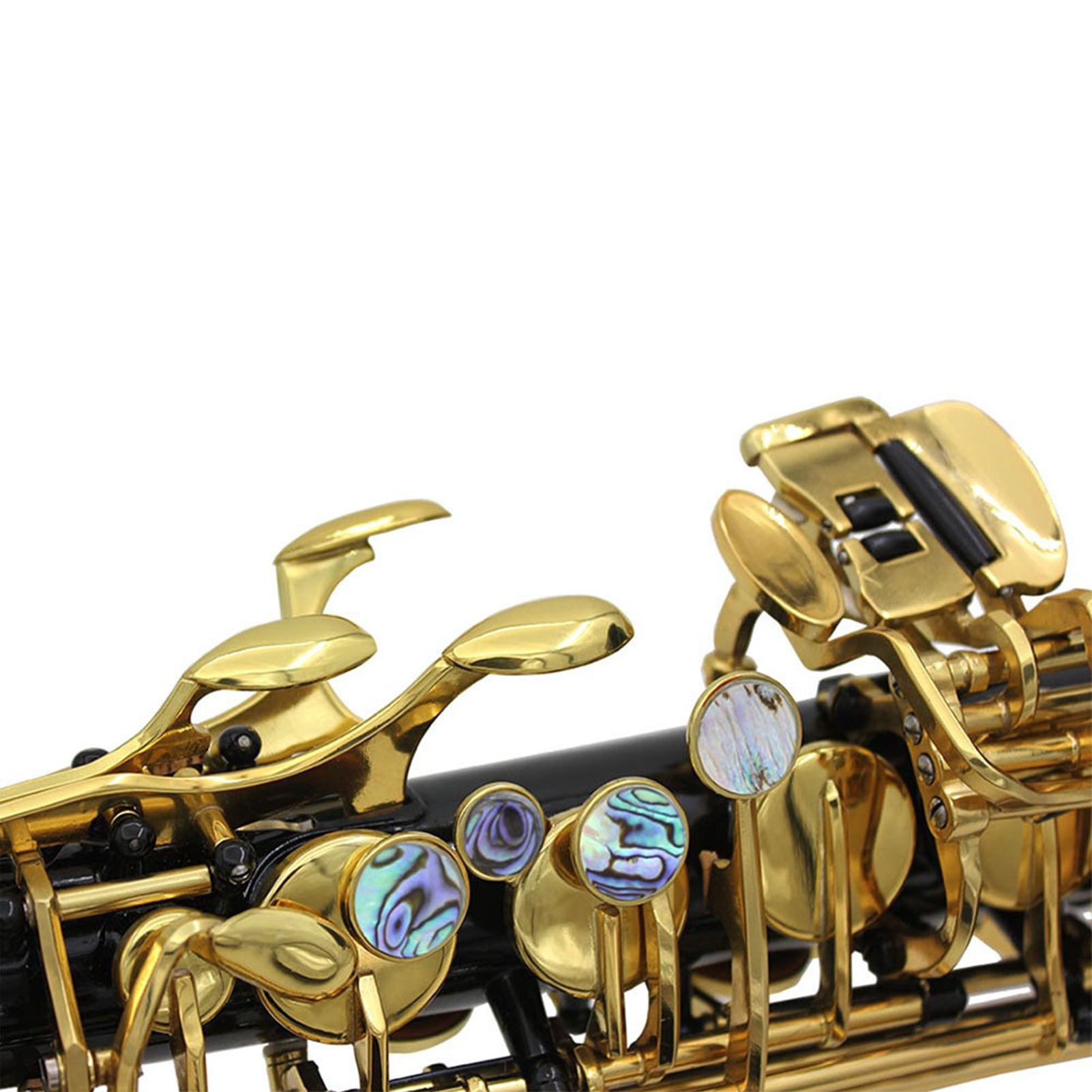 Golden Alto Saxophone | Good Sound Quality Brass Engraved Alto Sax | Wind & Woodwinds Saxophones with Adjustable Strap and Case