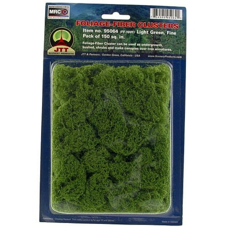 Foliage Fiber - JTT Landscaping Material - Foliage Fiber Clusters, Light Green, Fine