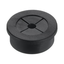 Uxcell Cable Cord Grommet, 1 1/8" Inch (28mm) Desk Grommet Flexible Rubber Grommets Wire Hole Cover Pass Through for Office Computer Desk Wire Organizer, Black