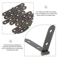 thumbnail image 3 of 1 juego de bisagras pequeñas de hierro para joyero, bisagras de metal vintage para manualidades, bisagras antiguas para caja de madera, bisagras para proyectos hechos a mano, 3 of 8