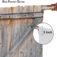 thumbnail image 6 of Rustic Curtain Old Wooden Garage Door Curtain for Living Room Bedroom Blackout Rod Pocket Printed Window Drapes 2 Panel 42x54in, 6 of 6