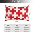 thumbnail image 2 of Pofeuu Red Cross 1 Print Polyester Microfiber Plush Pillowcases, Super Soft and Cozy Pillow Case Covers with Envelop Closure（Pillow core not included）-14"x20", 2 of 6